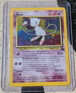 Holographic Mew Pokemon Card Black Star Promo Holo - Image 1
