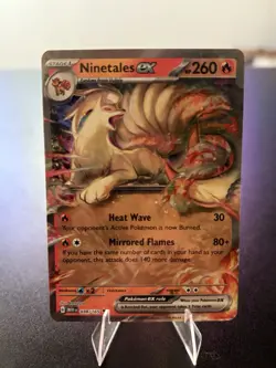 Pokemon TCG Ninetails EX 038/165 Double Rare Holo Card S&V NM - Image 1