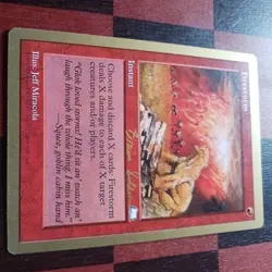 Mtg Firestorm LP World Championship Gold Card Weatherlight Reserved List - Image 2