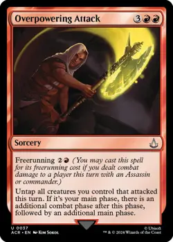 MTG Overpowering attack [Assassin's Creed] Foil Near Mint Magic - Image 1