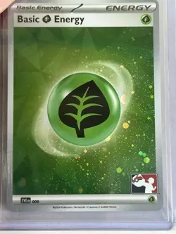 Pokemon Card Grass Energy HOLO Prize Pack Series 6 Promo (009) Play! Pokemon NM - Image 1