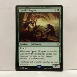 MTG Qasali Slingers Magic: The Gathering Commander 2017 Rare #033 - Image 1