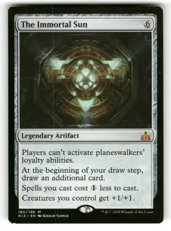 The Immortal Sun LP Rivals of Ixalan 180 MTG Regular Mythic - Image 1