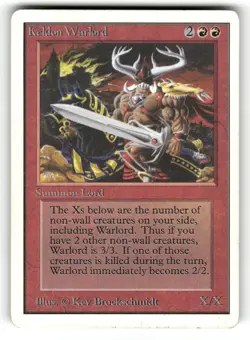 Keldon Warlord MP Unlimited Edition MTG Regular Uncommon - Image 1