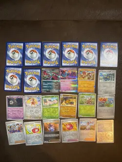 Pokemon Prismatic Evolutions 24 Card Lot H Energy Reverse Holo Pokeball EX NM A - Image 2