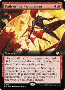 Path of the Pyromancer - Extended Art MOC NM MTG - Image 1