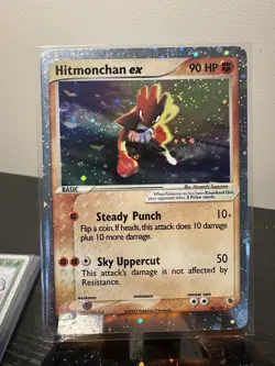 Pokemon TCG Hitmonchan EX Ruby and Sapphire Holo Ultra Rare Card 98/109 - Image 1