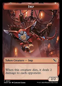 Magic The Gathering MTG IMP TOKEN Murders at Karlov Manor NM Near Mint - Image 1
