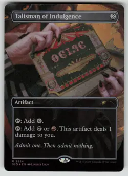 Talisman of Indulgence Holo Rare Secret Lair Drop Series 2524 MTG Near Mint - Image 1