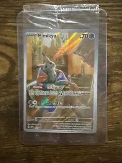 Pokemon TCG Mimikyu Scarlet & Violet SVP 075 Holo Promo Card Sealed, Near Mint - Image 1