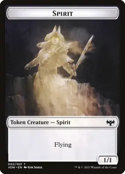 4x Copy / Spirit Token - NM - Crimson Vow Commander - SPARROW MAGIC mtg - Image 2