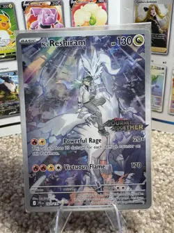 Pokemon TCG *SEALED* N’s Reshiram 167/159 Journey Together Stamped Promo Card - Image 2