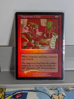 Magistrate Veto's FOIL X1 LP Mercadian Masques MTG - Image 1