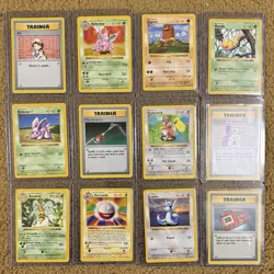 Pokemon Vintage TCG Cards Shadowless 1999 Base Set Lot (12) - Image 1