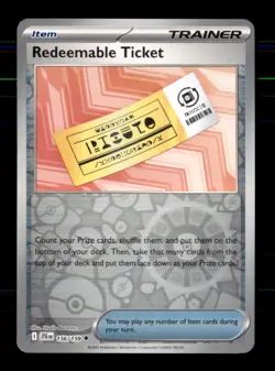 Redeemable Ticket 156/159 Uncommon Journey Together Pokemon Reverse Holo NM - Image 1