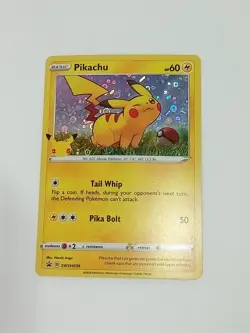 2020 pikachu Tail Whip Pokemon Card/ RARE Holographic Foil NM Unplayed - Image 4