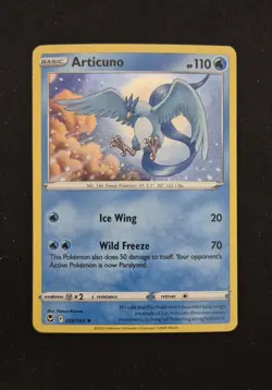 HD Swirl 🌀 Articuno 036/195 Cosmos Holo Bleed Error Rare Pokemon TCG - Image 1