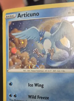 HD Swirl 🌀 Articuno 036/195 Cosmos Holo Bleed Error Rare Pokemon TCG - Image 3