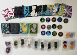 Pokemon TCG Miscellaneous Items Bulk Lot; Coins, Sleeves, Dice, Card binders Etc - Image 1