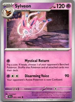 Sylveon 022/064 Uncommon Shrouded Fable Pokemon Near Mint - Image 1