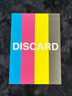 YUGIOH DISCARD CMYK Test Print Card MISPRINT ERROR NM - Image 1