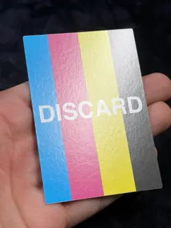 YUGIOH DISCARD CMYK Test Print Card MISPRINT ERROR NM - Image 4