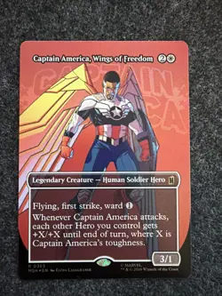 Captain America, Wings of Freedom 353 (Borderless) Marvel Super Heroes Foil - Image 1