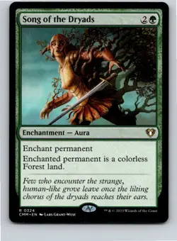 Magic the Gathering Song of the Dryads Commander Masters MTG Free Shipping! - Image 1