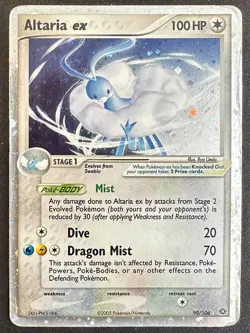Altaria ex SWIRL!! 90/106 2005 EX Emerald Pokemon Card Nintendo Rare - Hp - Image 1