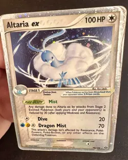 Altaria ex SWIRL!! 90/106 2005 EX Emerald Pokemon Card Nintendo Rare - Hp - Image 2