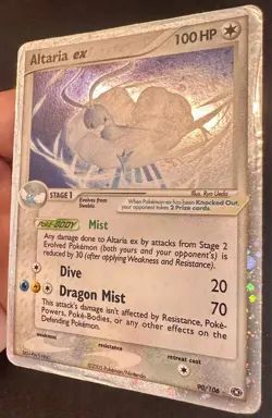 Altaria ex SWIRL!! 90/106 2005 EX Emerald Pokemon Card Nintendo Rare - Hp - Image 3