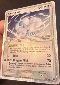 Altaria ex SWIRL!! 90/106 2005 EX Emerald Pokemon Card Nintendo Rare - Hp - Image 4