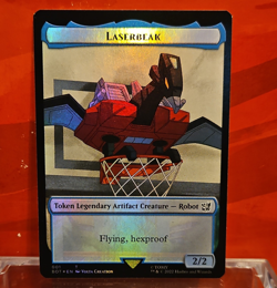 MTG Brothers' War Foil Token Laserbeak Powerstone 001/007 English - Image 1