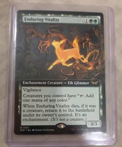 Enduring Vitality Extended Art NM, English MTG Duskmourn: Main Set #381 - Image 1