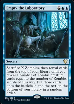 Empty the Laboratory [Innistrad: Midnight Hunt Commander] Magic MTG - Image 1
