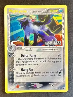 Mightyena 24/113 2005 EX Delta Species Pokemon Card TCG Reverse Holo Rare - Mp - Image 1