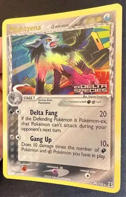 Mightyena 24/113 2005 EX Delta Species Pokemon Card TCG Reverse Holo Rare - Mp - Image 2