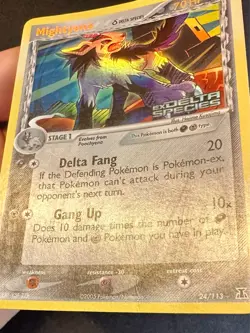 Mightyena 24/113 2005 EX Delta Species Pokemon Card TCG Reverse Holo Rare - Mp - Image 3