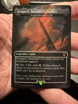 Isengard, Saruman's Fortress Boseiju, Who Shelters All (Surge Foil) LOTR 398 NM - Image 1