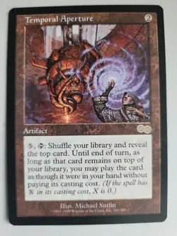 Temporal Aperture Urza's Saga Regular LP Lightly Played MTG - Image 1