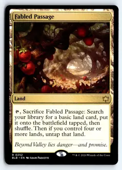 Fabled Passage 252 Rare Bloomburrow Magic: The Gathering NM - Image 1