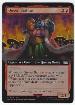 Queen Brahne (Extended Art, Foil) MTG: Final Fantasy Uncommon - Image 1