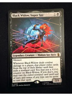 Black Widow, Super Spy 0089 Regular Marvel Super Heroes Magic the Gathering MTG - Image 1