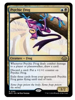 1x MTG Psychic Frog - Modern Horizons 3 Rare! NM Mint - Image 1