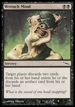 Magic the Gathering MTG Wrench Mind (84) Mirrodin LP Black Common BULK DISCOUNT - Image 1
