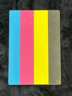 YUGIOH CMYK Test Print Card With Gold Anubis EOA Stamp MISPRINT ERROR NM - Image 1