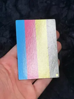 YUGIOH CMYK Test Print Card With Gold Anubis EOA Stamp MISPRINT ERROR NM - Image 4