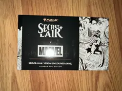 MTG Secret Lair Spider-Man Venom Unleashed (Inks) – Rainbow Foil | Sealed Magic - Image 1