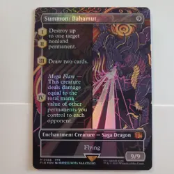 Summon: Bahamut (Borderless) Final Fantasy Foil near mint never played - Image 1