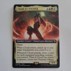 Cloud, Ex-SOLDIER (0168 - Extended Art) NM Non-foil Mythic never played FF - Image 1